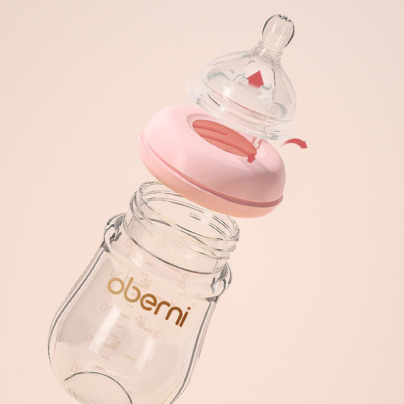 Wide-bore Glass Bottle for Newborns 120/150ML - MAMTASTIC