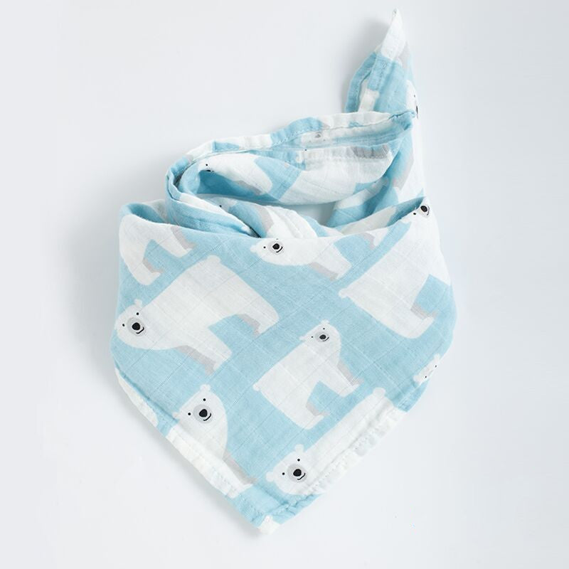 Baby Cotton Small Square Scarf - MAMTASTIC