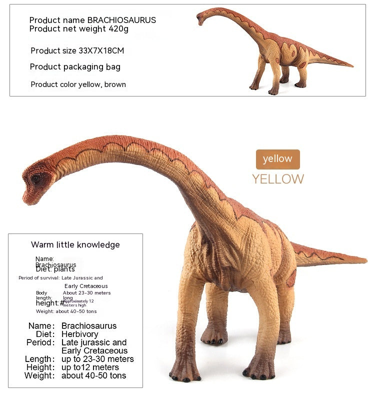 Large Brachiosaurus Toy - Detailed and Realistic Dinosaur Replica