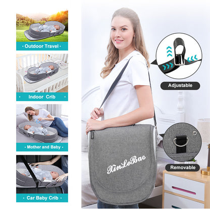 Portable Folding Cot and Nappy Bag - MAMTASTIC