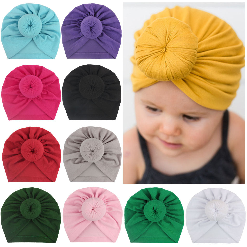 Baby Turban Hat: Soft Cotton & Knotted Design - MAMTASTIC