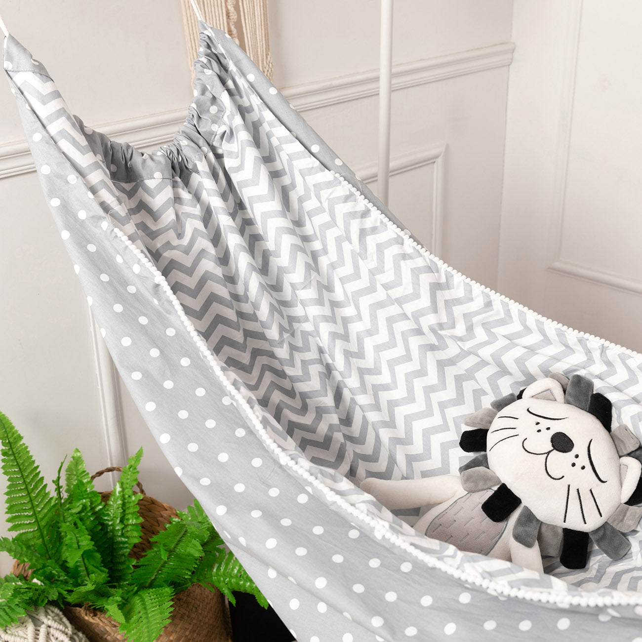 Cozy Baby Hammock for Indoor Use - Soft Cotton Swing for Toddlers - MAMTASTIC