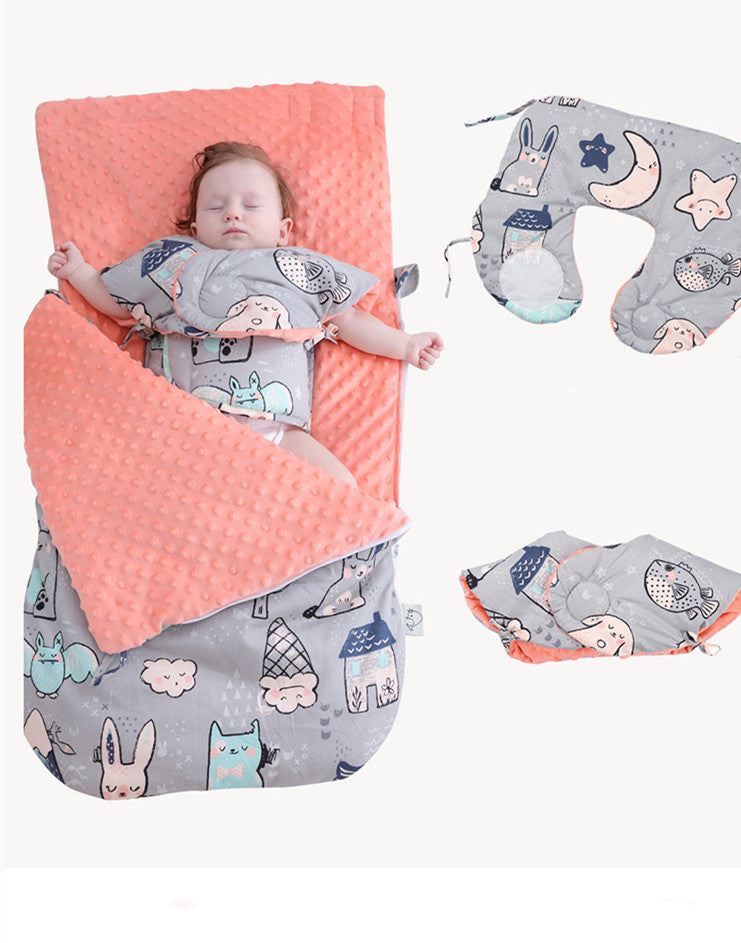 Newborn Baby Warm Fleece Blanket Stroller Quilt - MAMTASTIC
