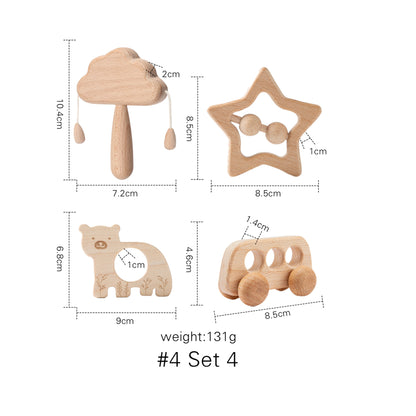 Image of High-Quality Wooden Baby Toys - Perfect for Sensory Play and Development