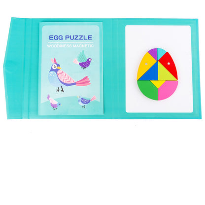 Magnetic Jigsaw Puzzle Tangram Educational Toy - MAMTASTIC