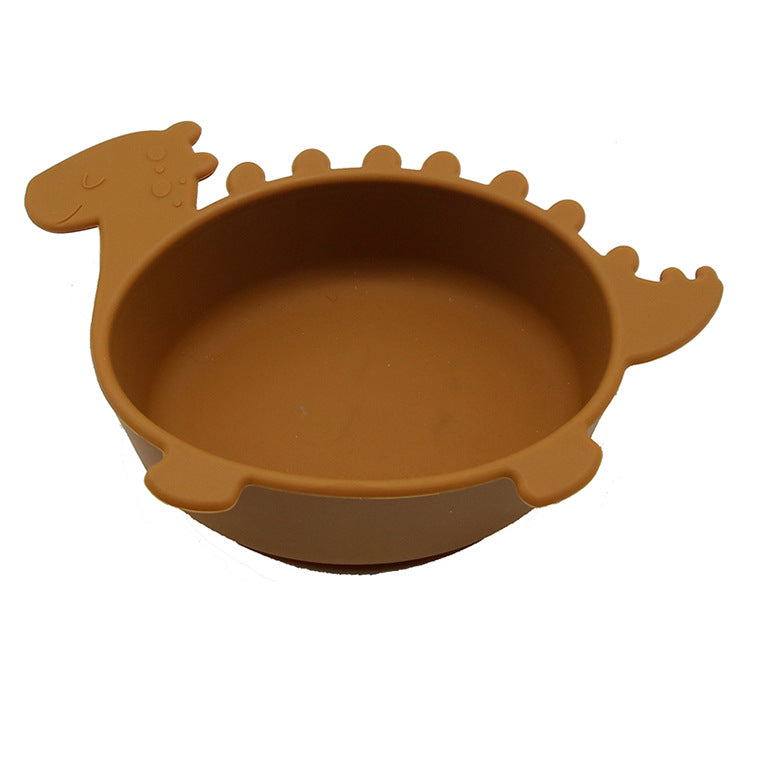 Silicone Suction Bowl for Babies - Non-Slip, Easy Clean, Dinosaur Design - MAMTASTIC