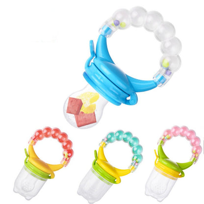 Silicone Baby Food Feeder with Teether Handle - MAMTASTIC