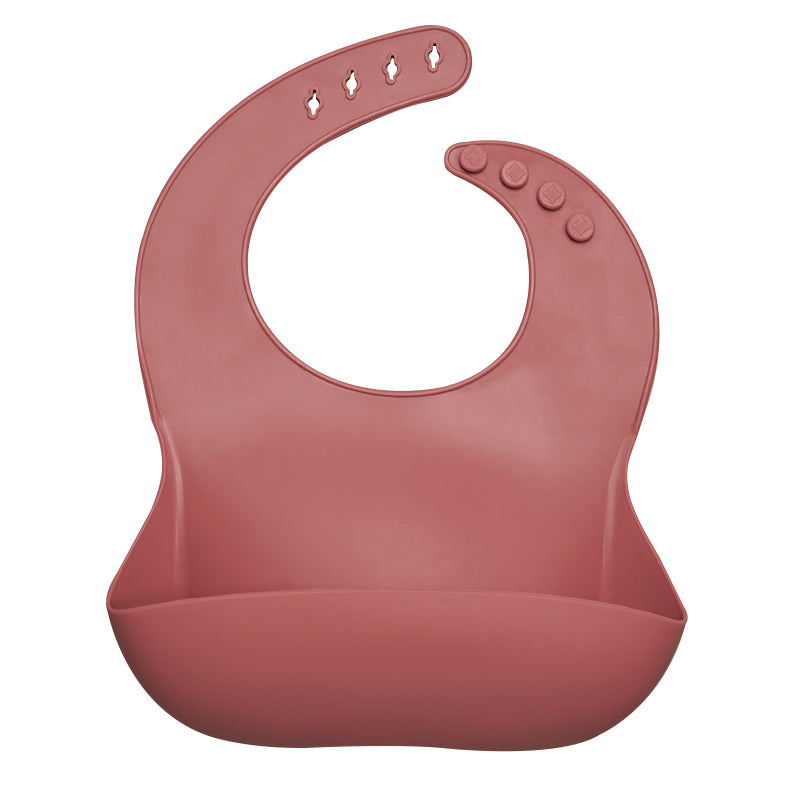 Waterproof Silicone Bib with Food Catcher for Babies - MAMTASTIC