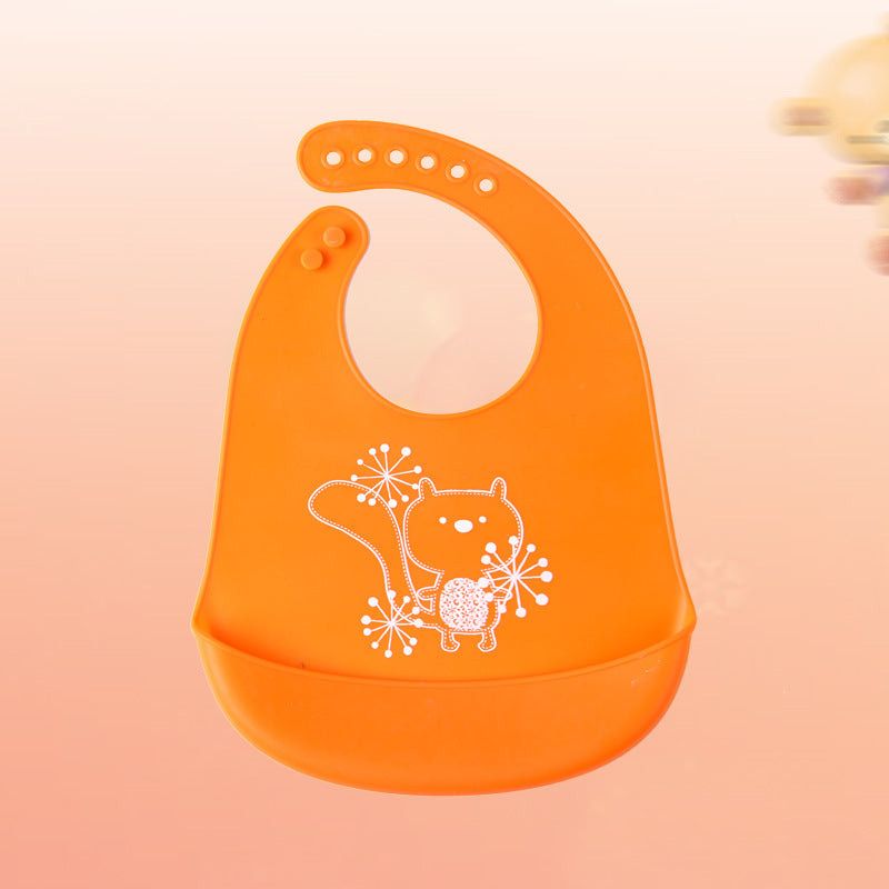 Silicone Baby Bibs with Pocket: Waterproof and Easy to Clean - MAMTASTIC