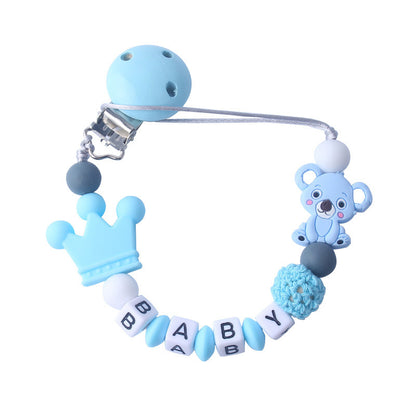 Cute Silicone Pacifier Chain with Beads - Safe and Durable Baby Teether - MAMTASTIC