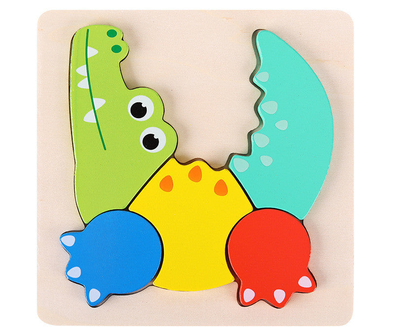 3d Wooden Puzzle For Toddlers - Crocodile - CJYZ171002706FU