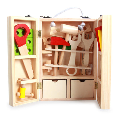 Wooden Disassembly Toolbox For Children - A - CJWJWJJM00234-A