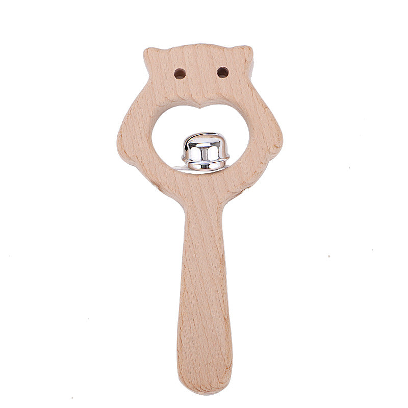 Natural Wooden Baby Rattle For Teething - 5style - CJJJJTJT55638-5style