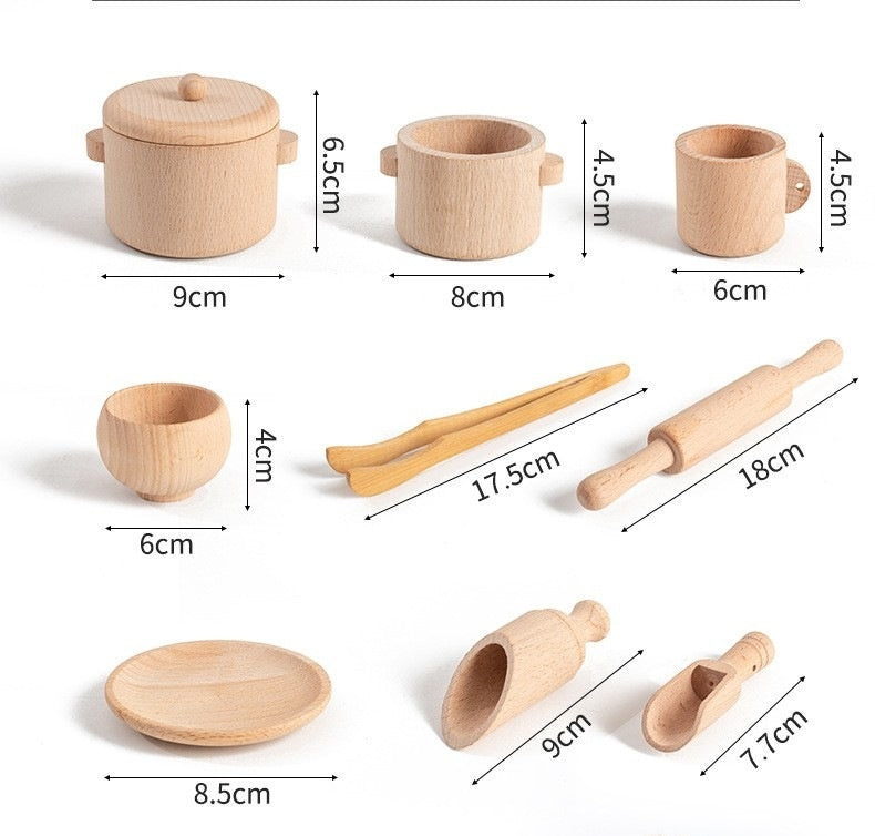 Adorable Wooden Tea Set for Kids - Promotes Social Skills and Develops Fine Motor Skills