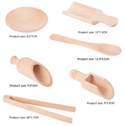 Wooden Tea Set for Role-Playing - Encourages Imaginative Play and Social Skills