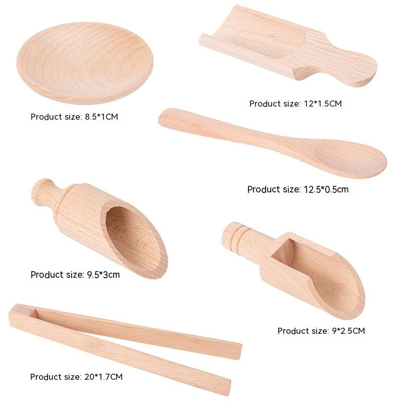 Wooden Tea Set for Role-Playing - Encourages Imaginative Play and Social Skills