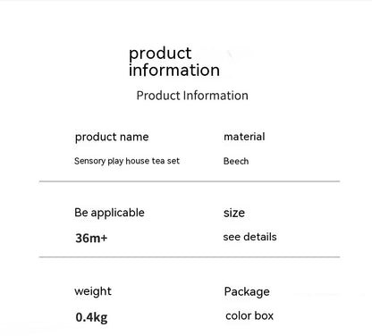 High-Quality Wooden Construction - Perfect for Pretend Play and Tea Parties