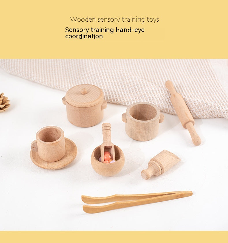 Adorable Wooden Tea Set for Kids - Promotes Social Skills and Develops Fine Motor Skills