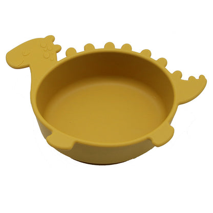 Silicone Suction Bowl for Babies - Non-Slip, Easy Clean, Dinosaur Design - MAMTASTIC