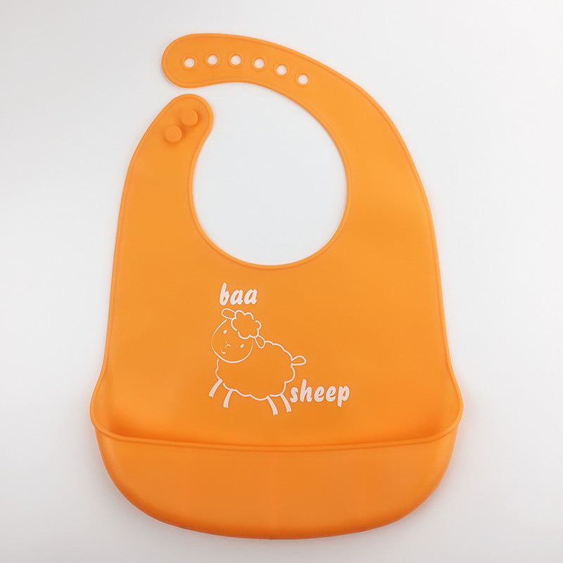 Silicone Baby Bib with Food Catchment Pocket - MAMTASTIC