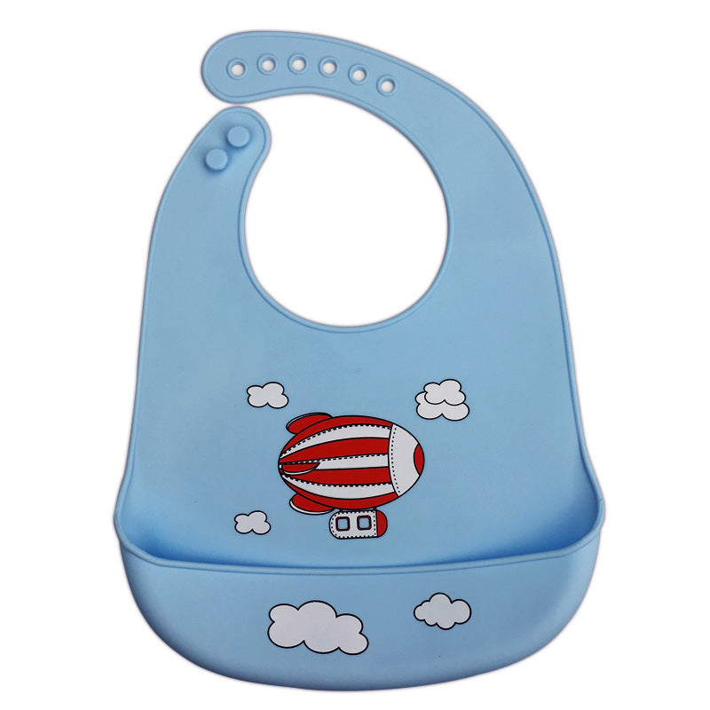 Silicone Baby Bib with Food Catchment Pocket - MAMTASTIC