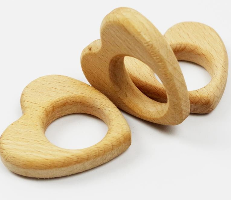 Beech Wood Baby Teethers - MAMTASTIC