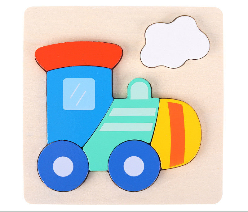 3d Wooden Puzzle For Toddlers - Locomotive - CJYZ171002702BY