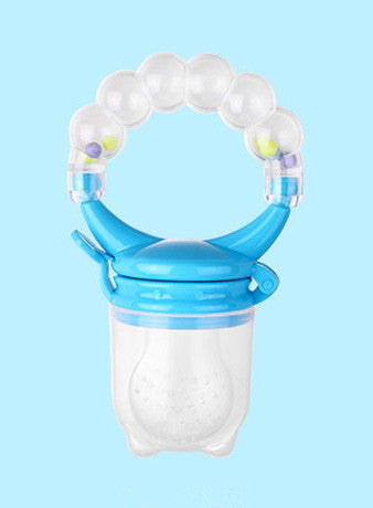 Silicone Baby Food Feeder with Teether Handle - MAMTASTIC