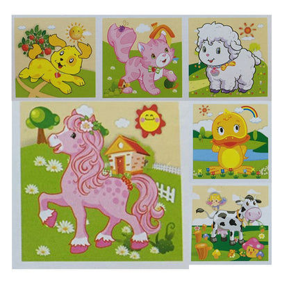 Educational Wooden Puzzle Blocks with Various Themes
