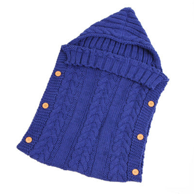 Knitted Baby Sleeping Bag with Hood - Cozy and Warm - MAMTASTIC