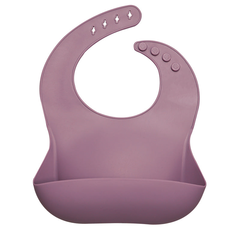 Waterproof Silicone Bib with Food Catcher for Babies - MAMTASTIC