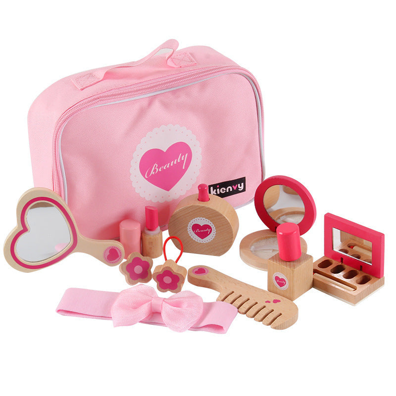 Children's Wooden Beauty Playset for Girls