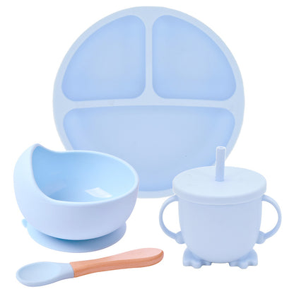 Silicone Suction Cup Divided Dinner Plate Set for Babies and Children - MAMTASTIC