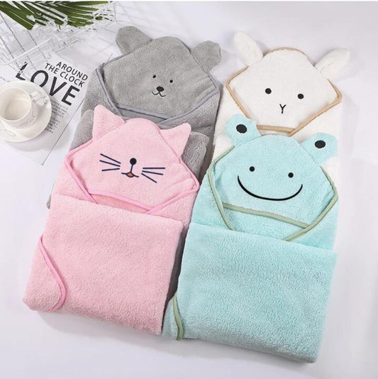 Soft & Absorbent Hooded Baby Towel: Keep Your Little One Warm & Cozy - MAMTASTIC