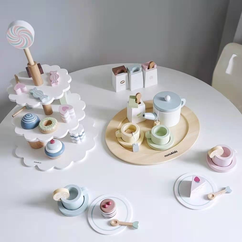 Afternoon Tea Dessert Ice Cream Cake Wooden Toy