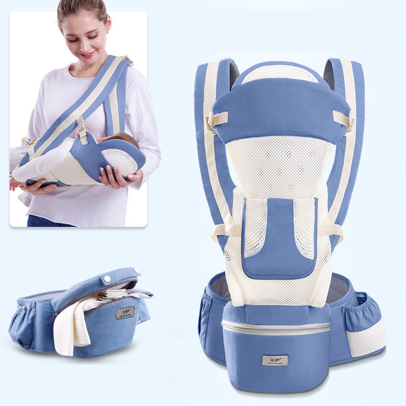Ergonomic Baby Carrier with Hipseat and Front Facing Wrap Sling 3-in-1 - MAMTASTIC