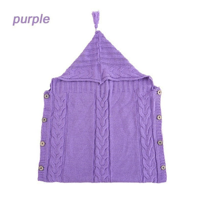 Hooded Baby Sleeping Bag with Wooden Buttons - Warm and Cozy for Infants - MAMTASTIC