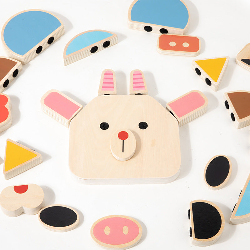 Engaging Wooden Puzzle for Kids - Develops Creativity & Problem-Solving