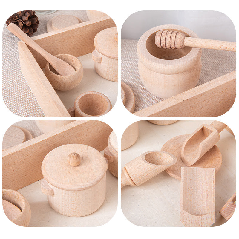 High-Quality Wooden Construction - Perfect for Pretend Play and Tea Parties