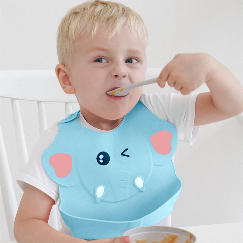 Silicone Baby Bibs for Messy Eaters - MAMTASTIC