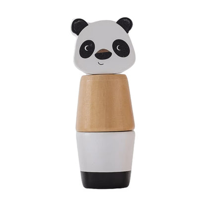 Image of Wooden Stacking Toys For Toddlers - Panda - CJYD219432304DW