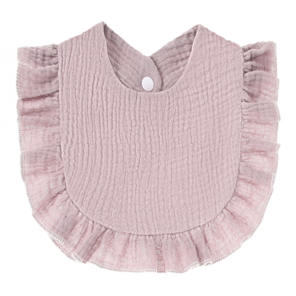 Ruffled Cotton Gauze Bib for Babies - Soft, Absorbent, and Stylish - MAMTASTIC