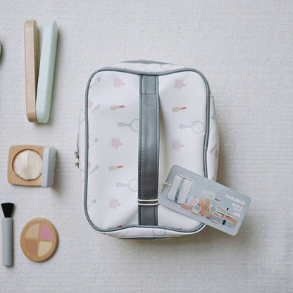 Children's Makeup Toys Haircut Wooden Simulation Comb Splint Lipstick Perfume Girl Play House Handbag Set