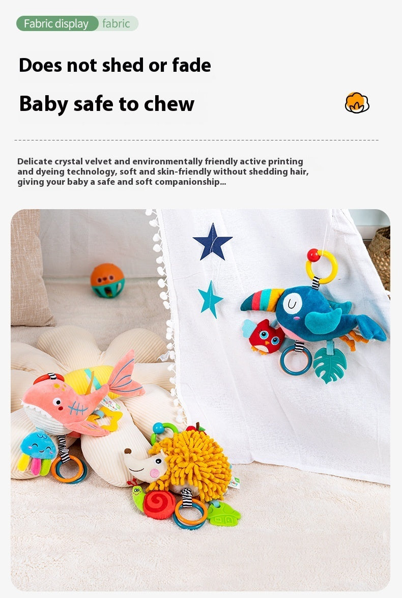 Soft and Cuddly Baby Rattle with Colorful Design