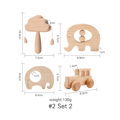 Image of Montessori Wodden Toys For Infants And Toddlers - Set2 - CJJT174540102BY