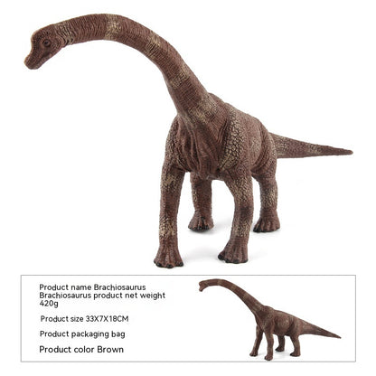 Realistic Plastic Brontosaurus Toy - Dragon Brown 400g - CJYD191995504DW
