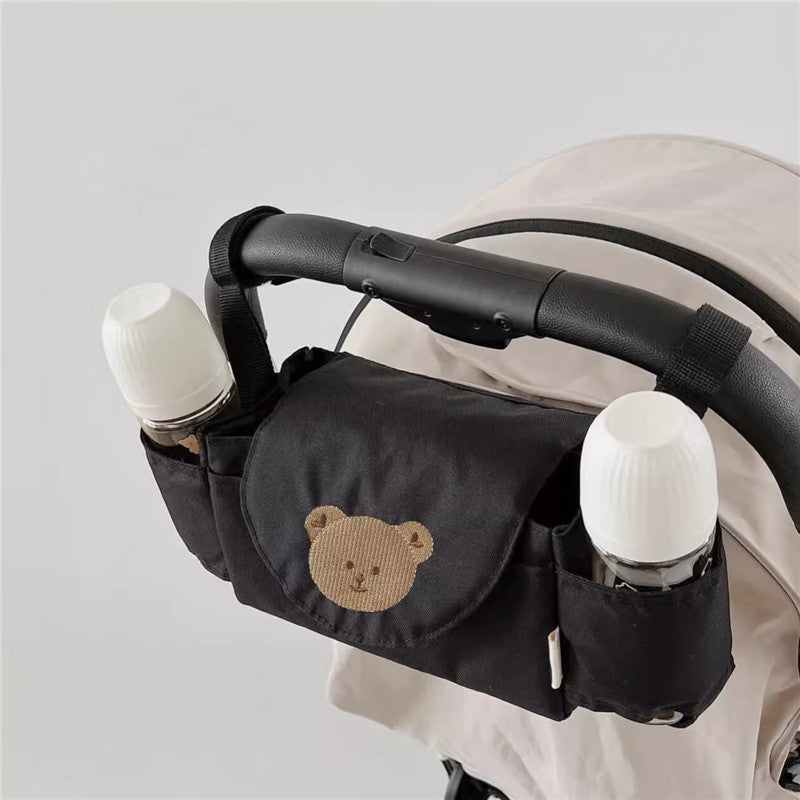 Stroller Organizer with Bottle Holders - Adorable Bear Design
