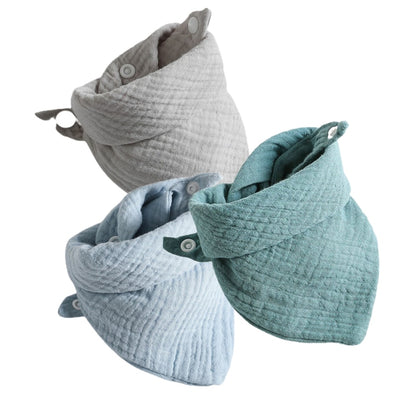 Cotton Gauze Baby Bibs: Soft, Absorbent, and Stylish - MAMTASTIC