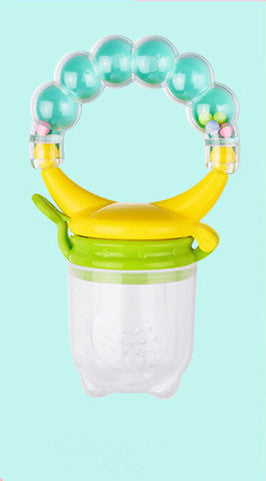 Silicone Baby Food Feeder with Teether Handle - MAMTASTIC