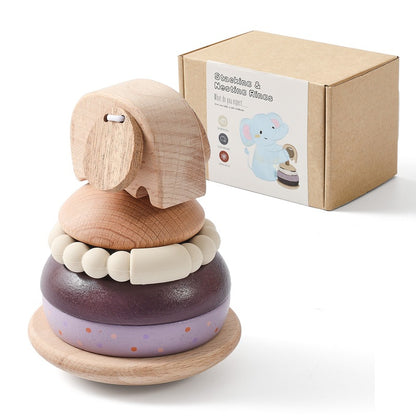 Best Baby Stacking Toy For Fine Motor Skills - Silicone Ring - CJYZ234917802BY